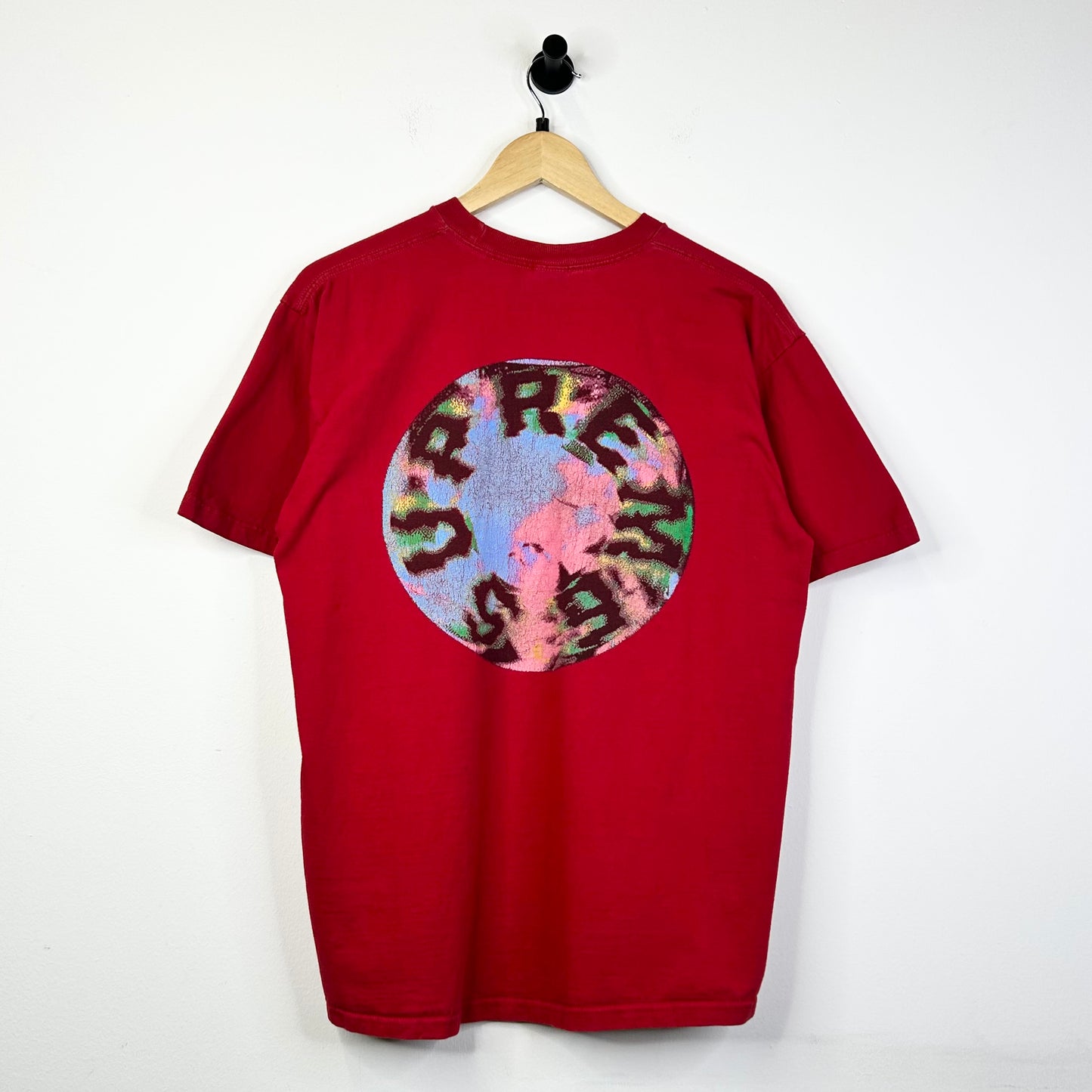 SUPREME MARBLE TEE RED