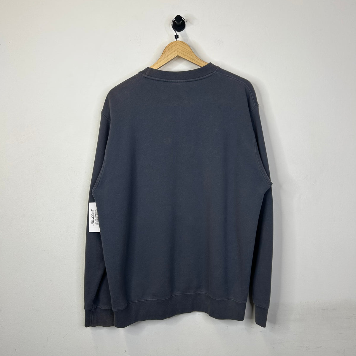 STUSSY STY LOGO CHARCOAL CREWNECK