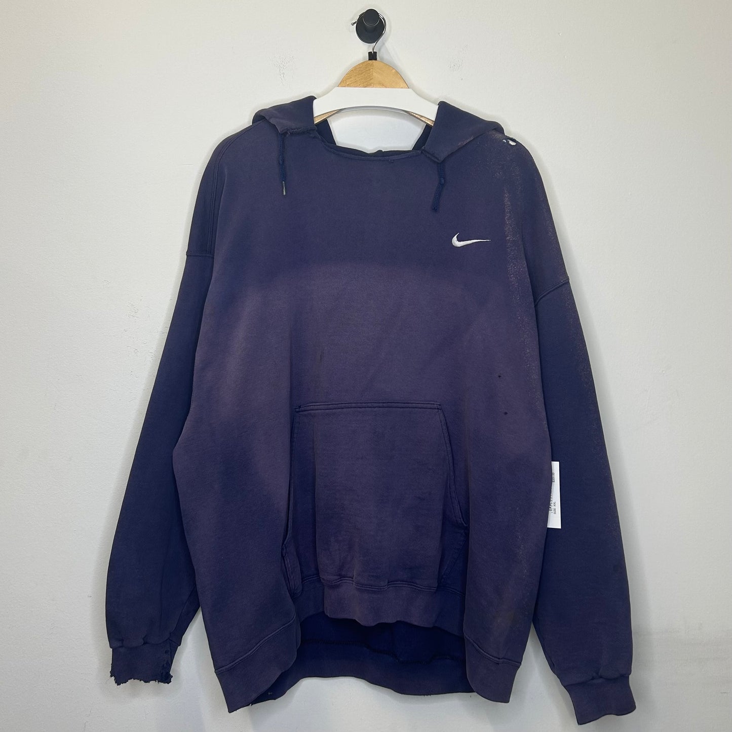 NIKE VINTAGE DISTRESSED BLUE HOODIE