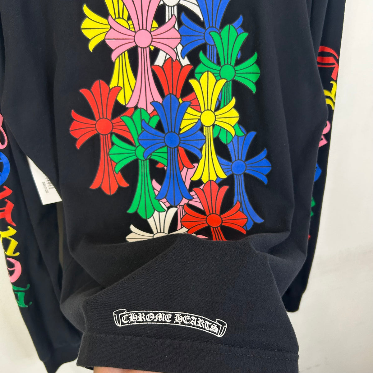 CHROME HEARTS MULTI COLOR CROSS LONG SLEEVE