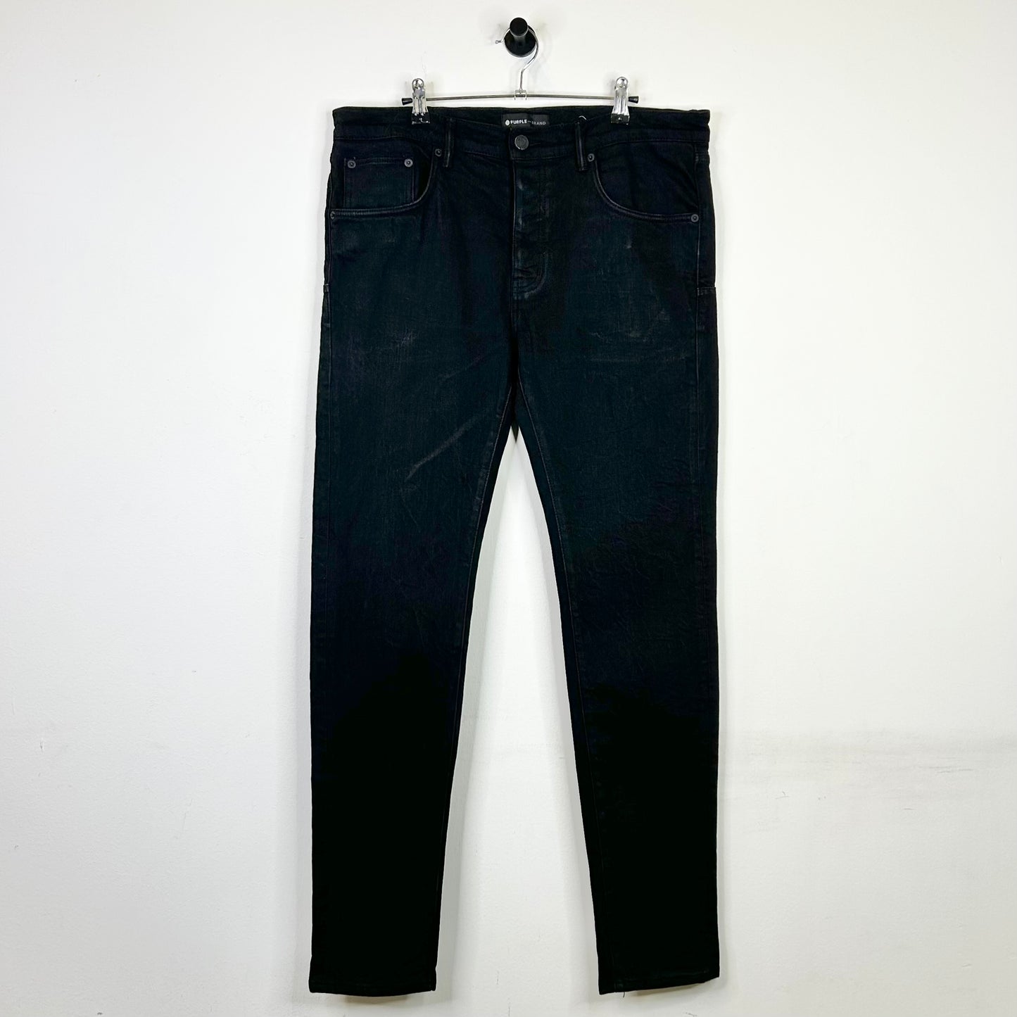 PURPLE BRAND BASIC BLACK JEANS