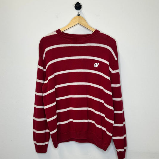 WISCONSIN STRIPED SWEATER