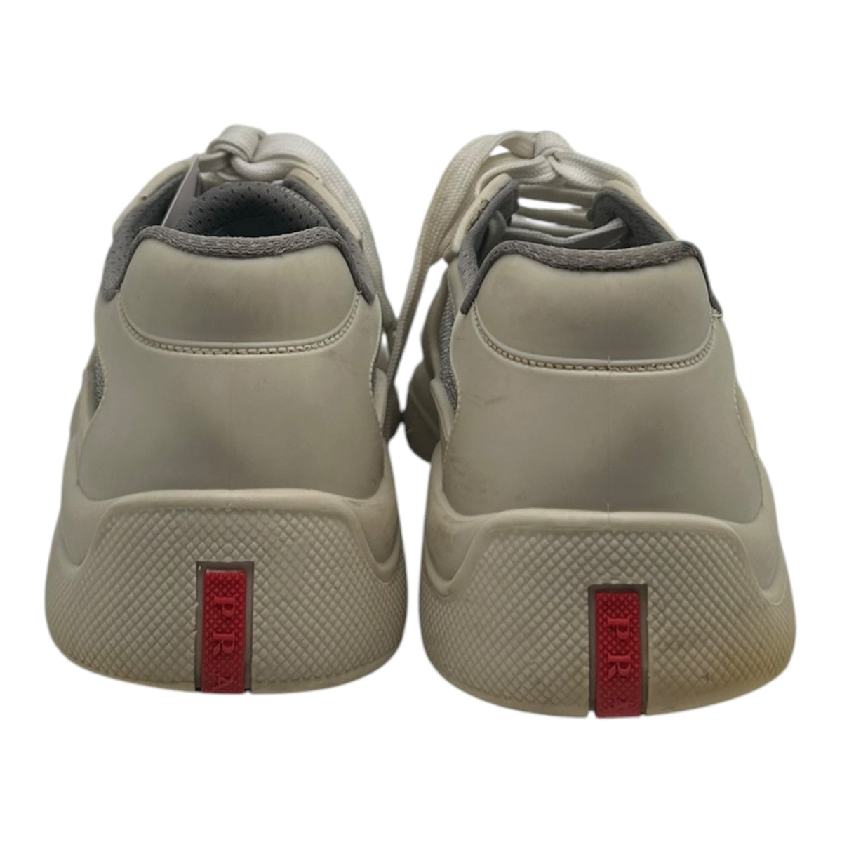 PREOWNED PRADA AMERICAS CUP SOFT RUBBER SNEAKERS