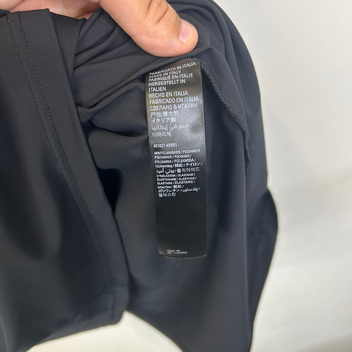 PC BALENCIAGA SWIMWEAR T SHIRT BLACK