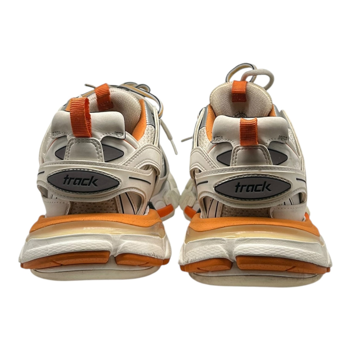 PREOWNED BALENCIAGA TRACK WHITE ORANGE