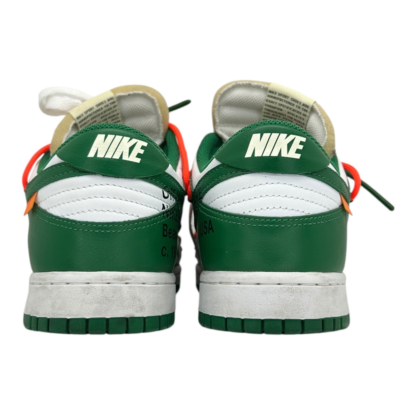 PREOWNED NIKE DUNK LOW OFF WHITE PINE GREEN