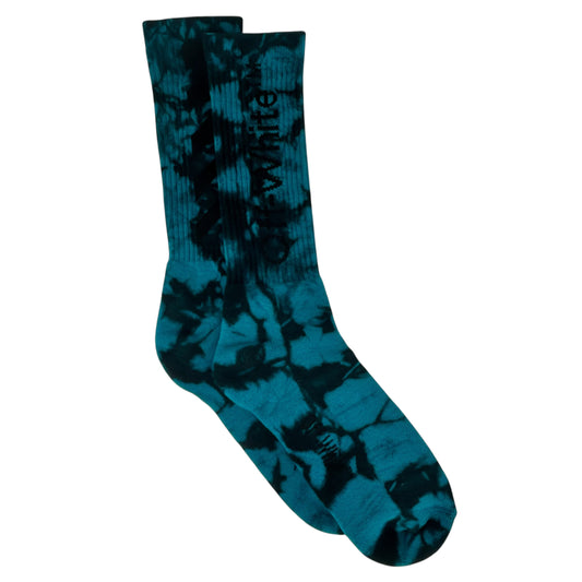 OFF WHITE BLUE/BLACK SOCKS