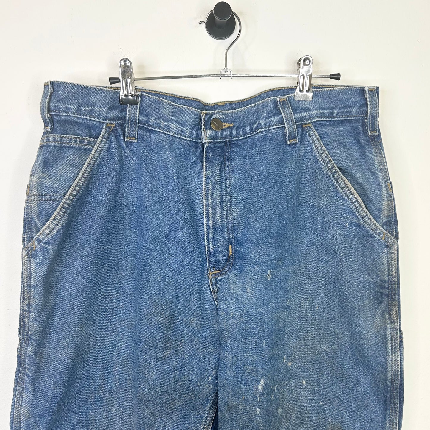 CARHARTT DISTRESSED LINED BLUE JEANS