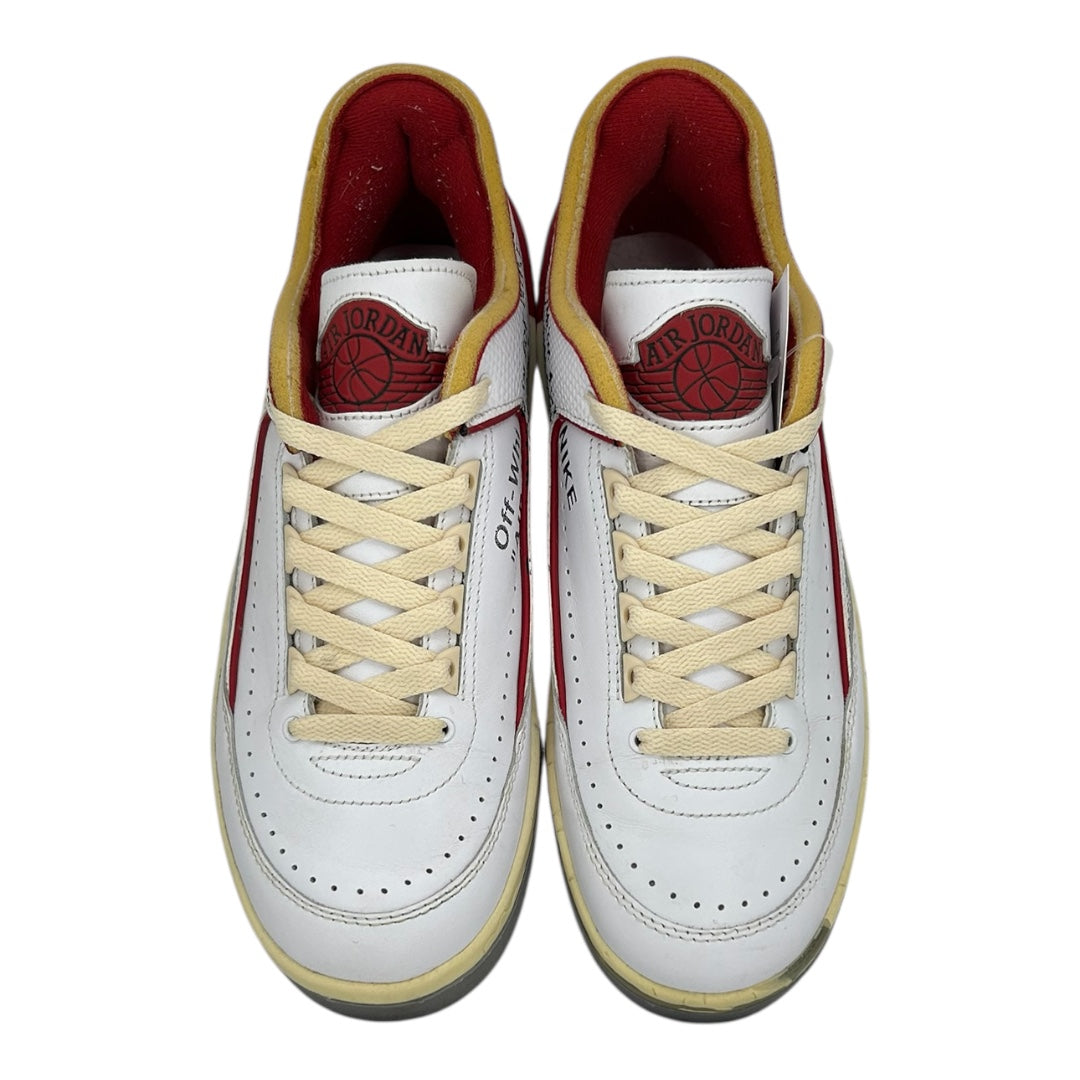 PREOWNED JORDAN 2 LOW X OFF WHITE "WHITE VARSITY RED"