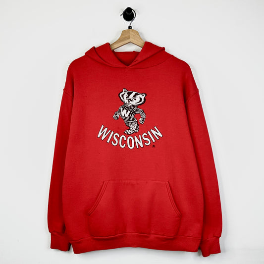 RUSSEL WISCONSIN BADGERS CLASSIC PULLOVER HOODIE