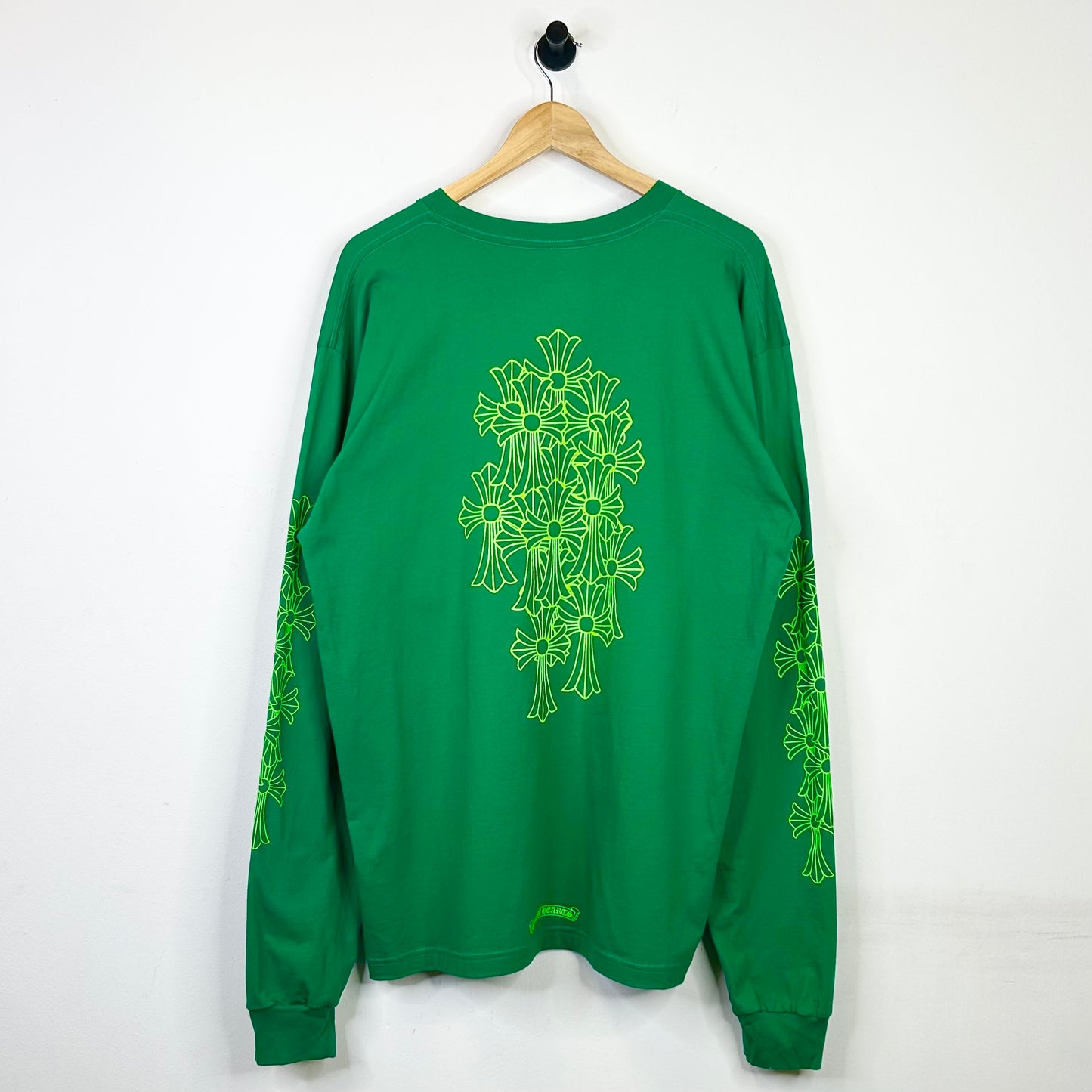 CHROME HEARTS KELLY GREEN CEMETERY LONGSLEEVE