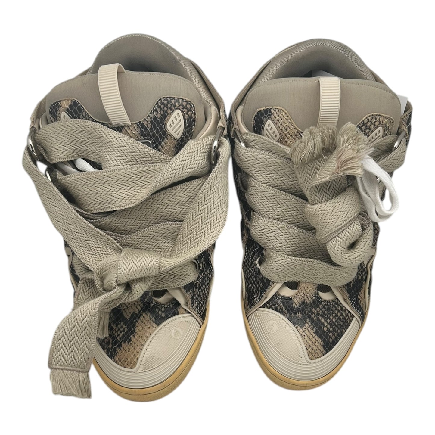 PREOWNED LANVIN CURB BEIGE PYTHON