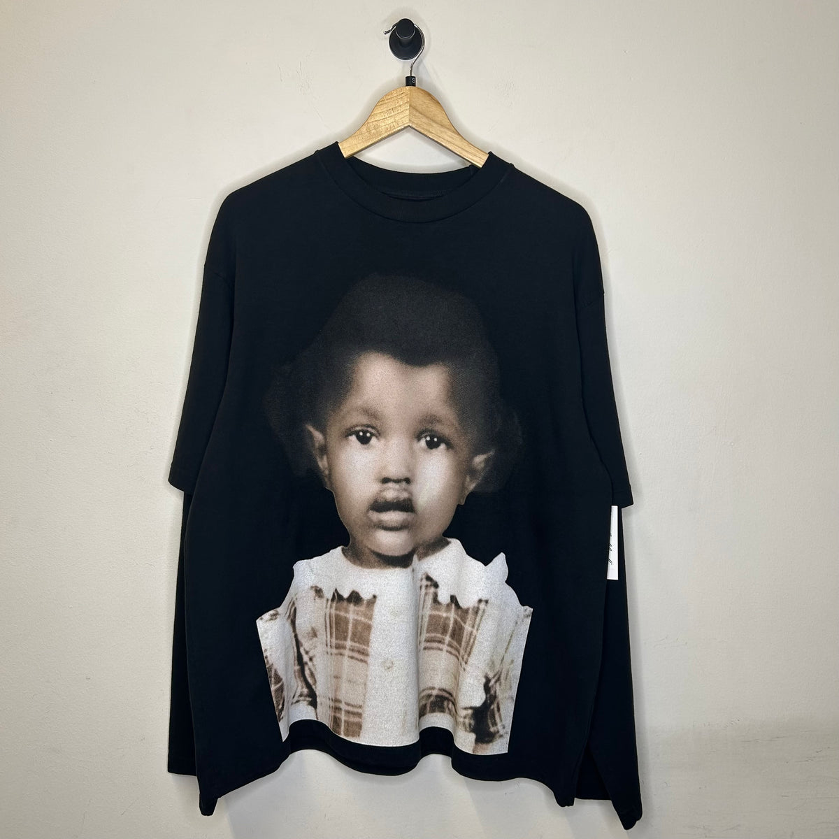 KANYE WEST DONDA CHICAGO LISTENING EVENT LAYERED T-SHIRT BLACK