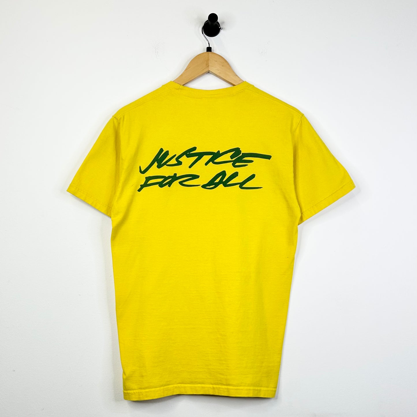SUPREME YELLOW GREEN JUSTICE FOR ALL TEE