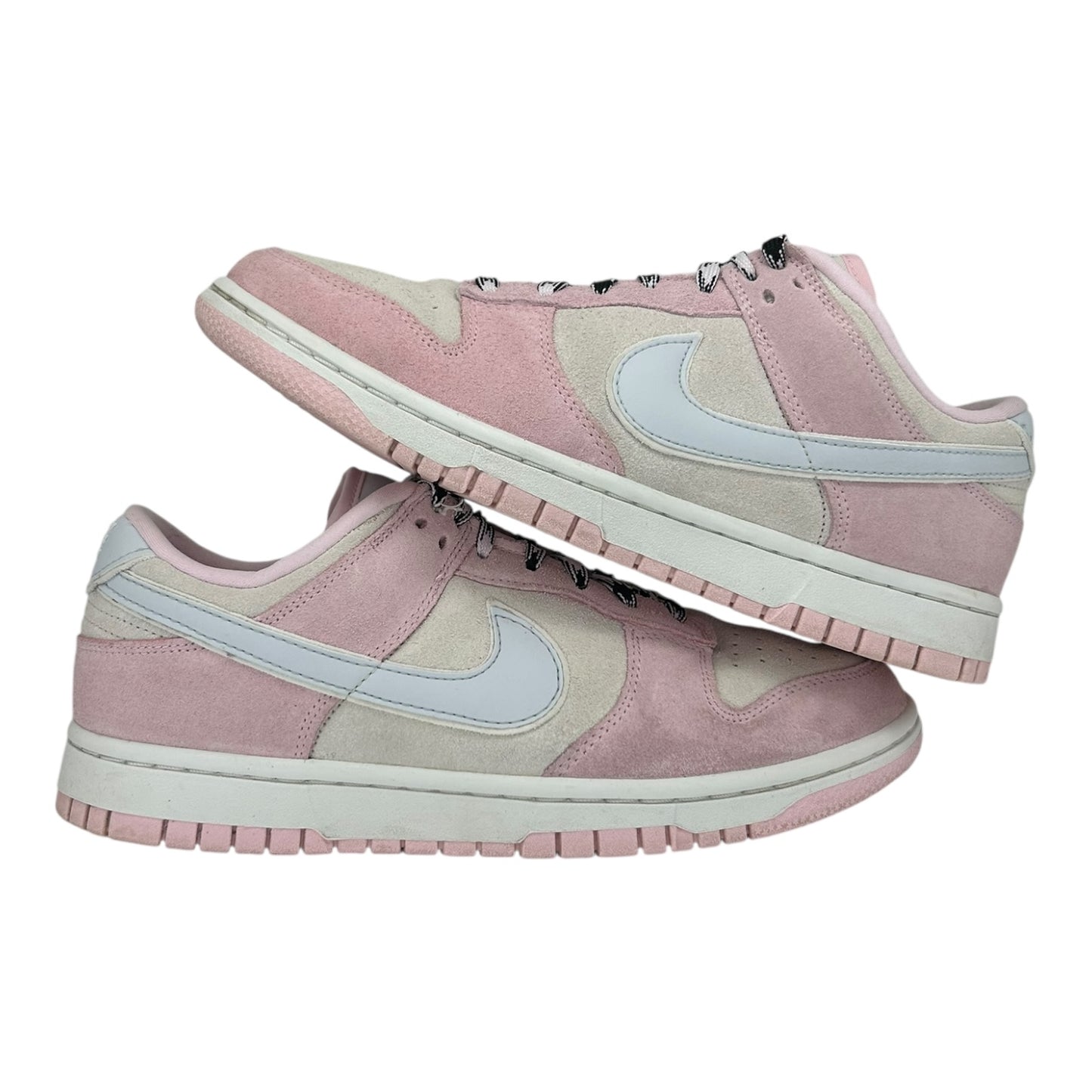 PREOWNED WOMENS NIKE DUNK LOW PINK/WHITE