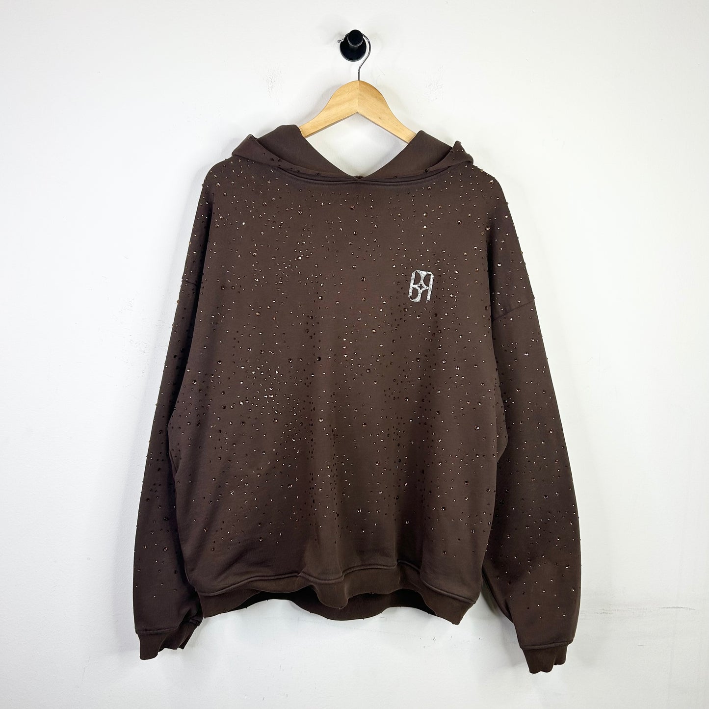 BIRTH OF ROYAL CHILD BROWN STARRY DIAMOND HOODIE