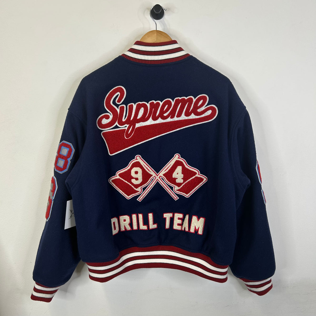 SUPREME DRILL TEAM VARSITY JACKET NAVY