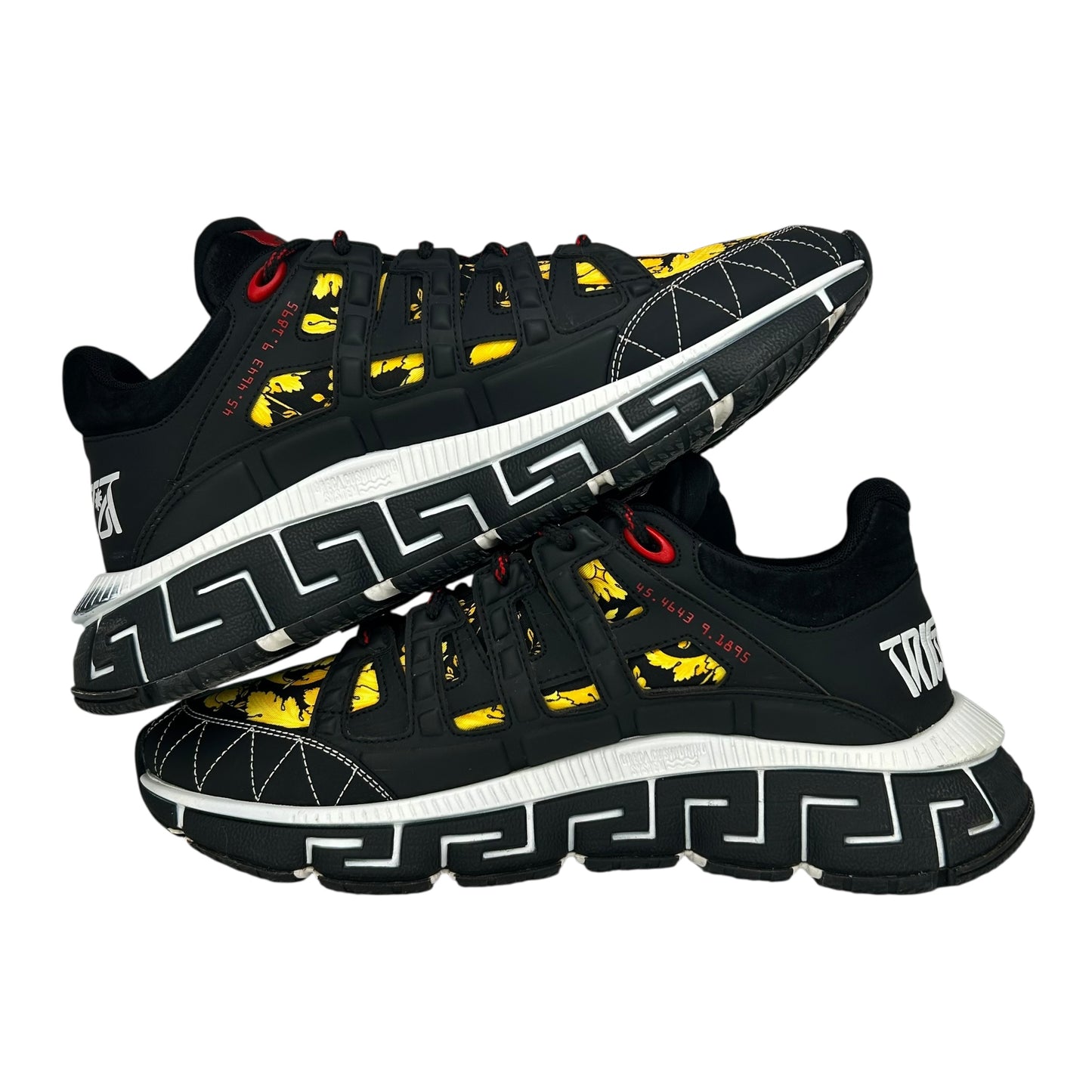 PREOWNED VERSACE TRIGRECA BAROCCO TRAINER