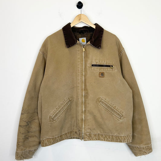 CARHARTT J97 FLANNEL LINED TAN DETROIT