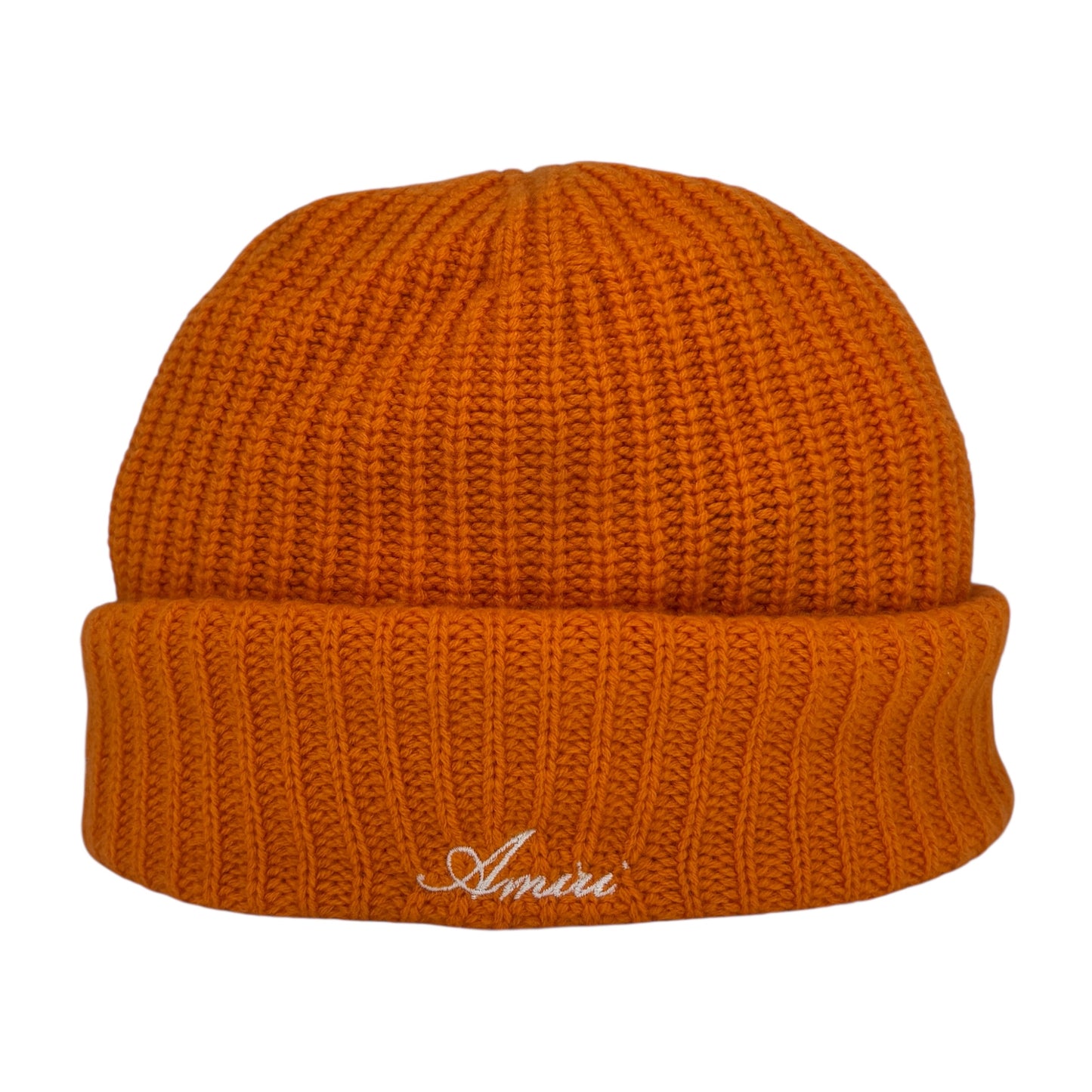 AMIRI ORANGE KNIT BEANIE