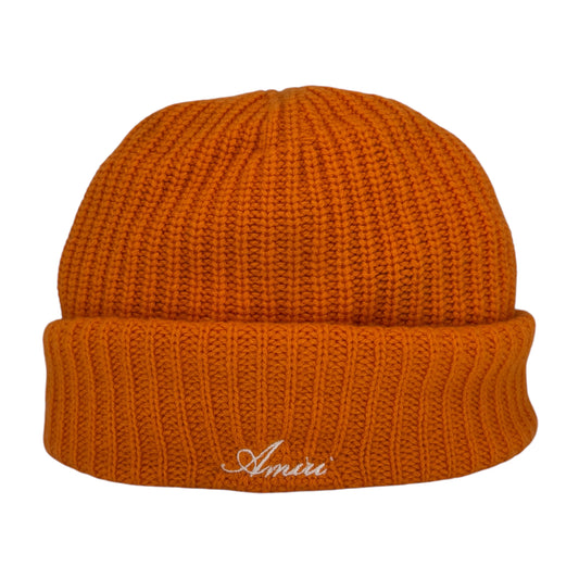 AMIRI ORANGE KNIT BEANIE