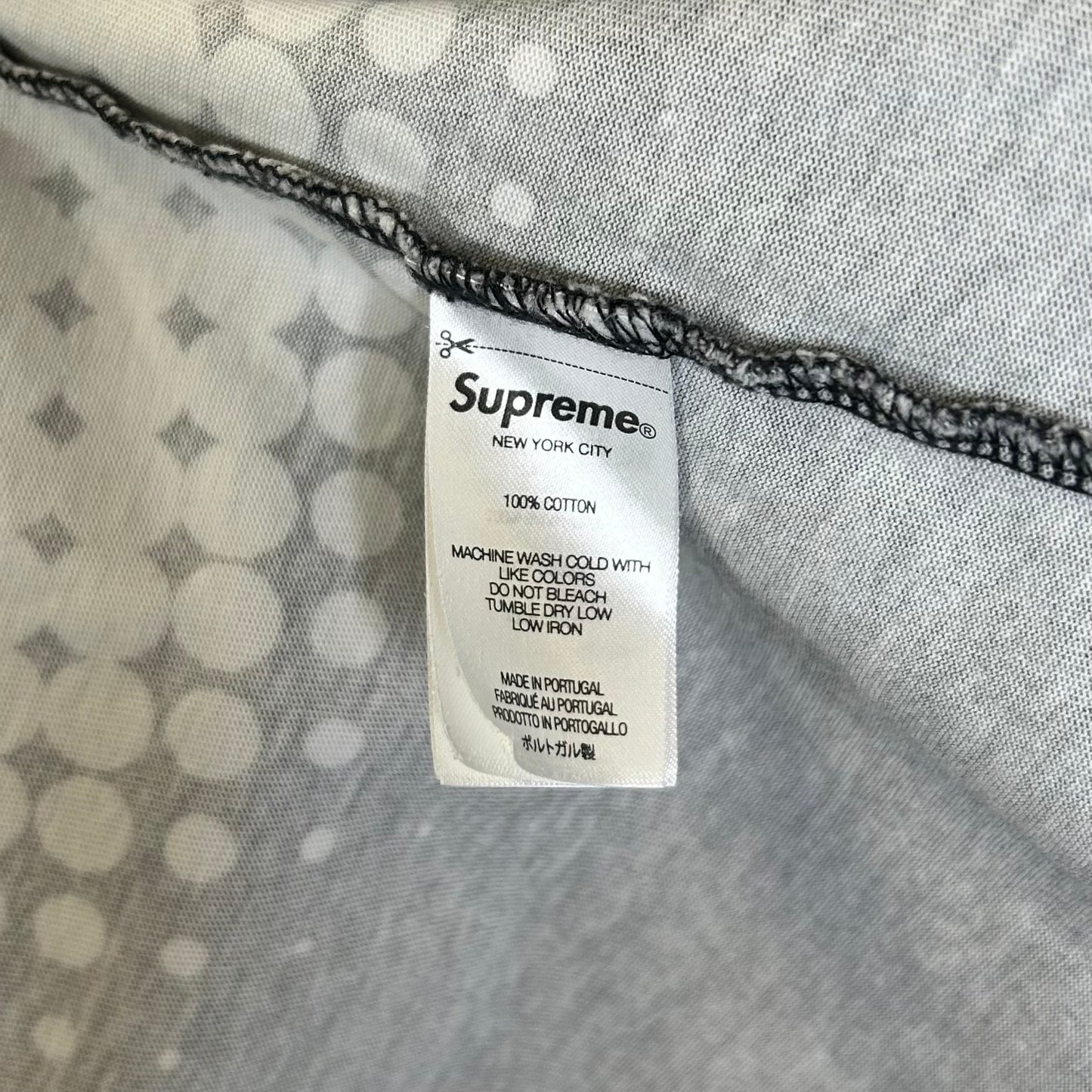 SUPREME MONOCHROME HALFTONE TEE