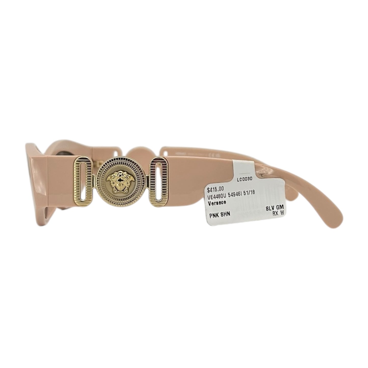 VERSACE MEDUSA HEAD CAT EYE SUNGLASSES NUDE