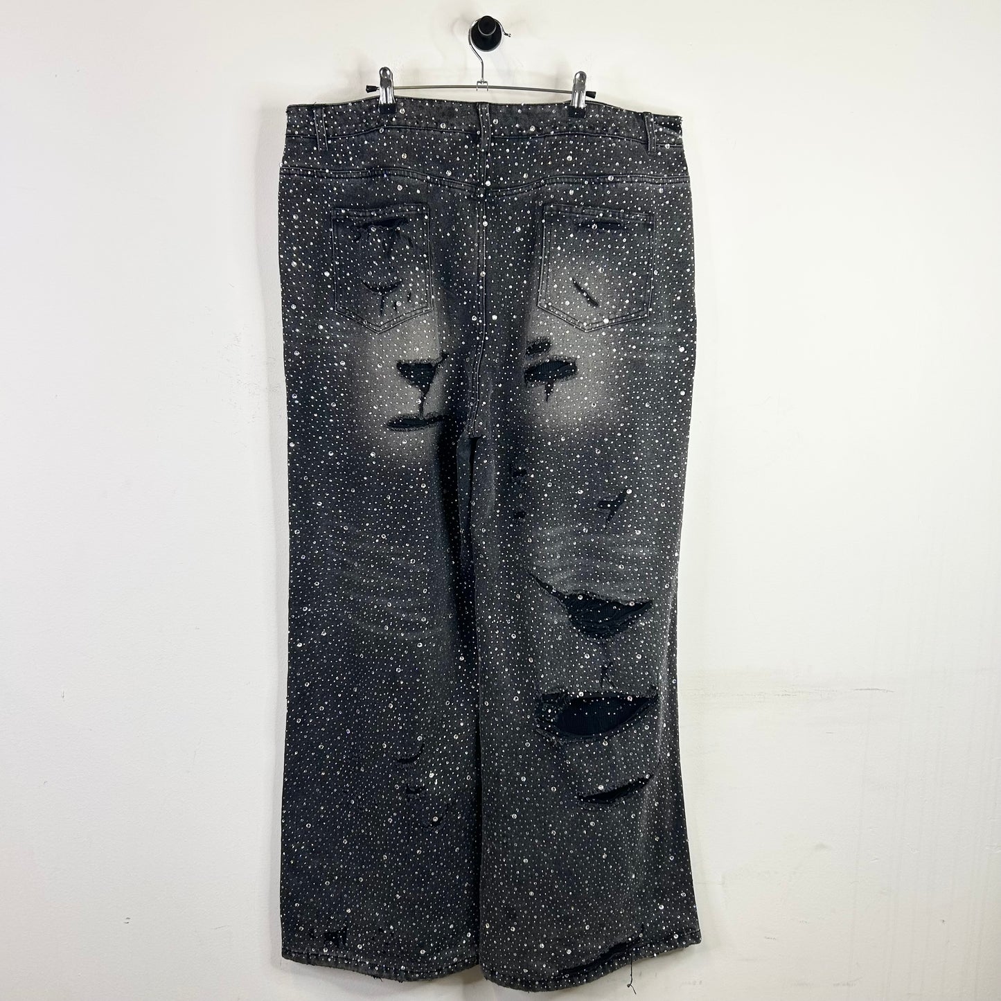 VALE FOREVER CRYSTAL RAIN BLACK JEANS