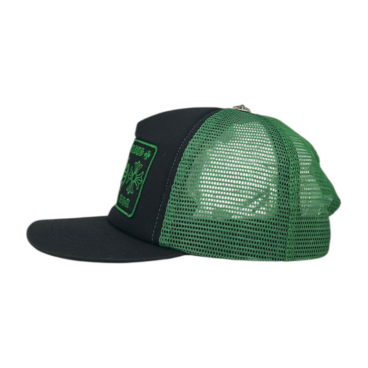 CHROME HEARTS BLACK/GREEN HOLLYWOOD TRUCKER HAT