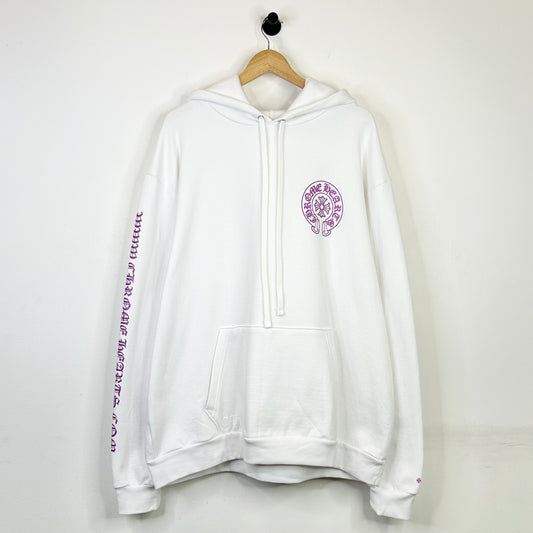 CHROME HEARTS PURPLE GLITTER WEBSITE HOODIE