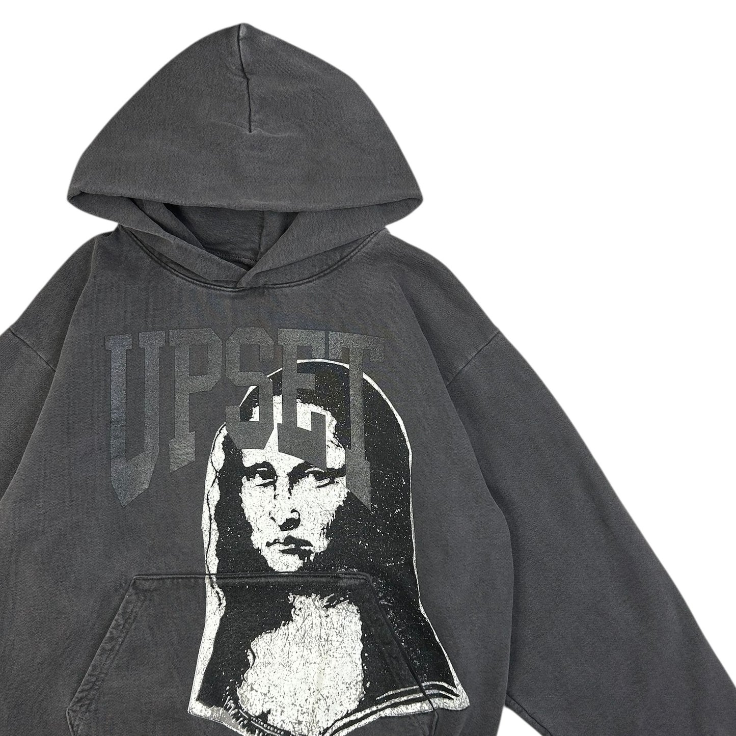 FLASHBACK UPSET VINTAGE BLACK PULLOVER HOODIE