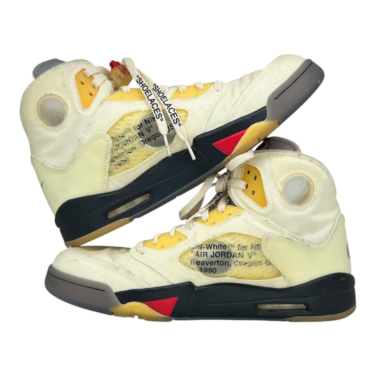 PREOWNED JORDAN 5 OFF WHITE SAIL