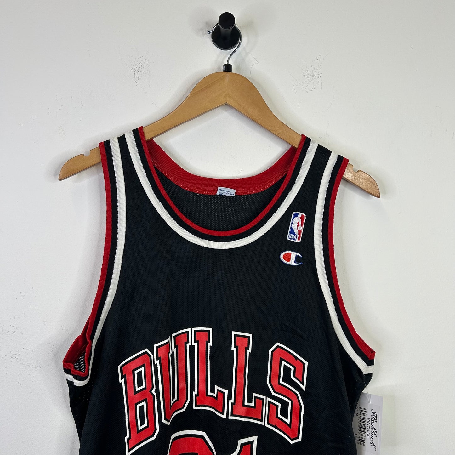 CHAMPION BULLS DENNIS RODMAN JERSEY BLACK