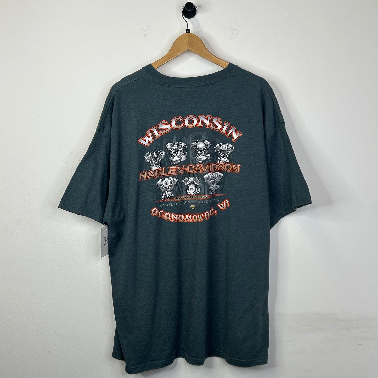 HARLEY DAVIDSON 105TH FLAME SCRIPED TEE