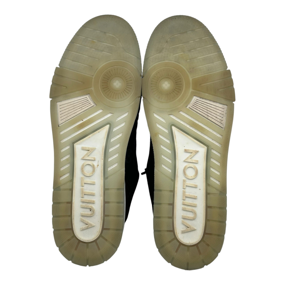 PREOWNED LOUIS VUITTON TRAINER LOW BLACK MONOGRAM