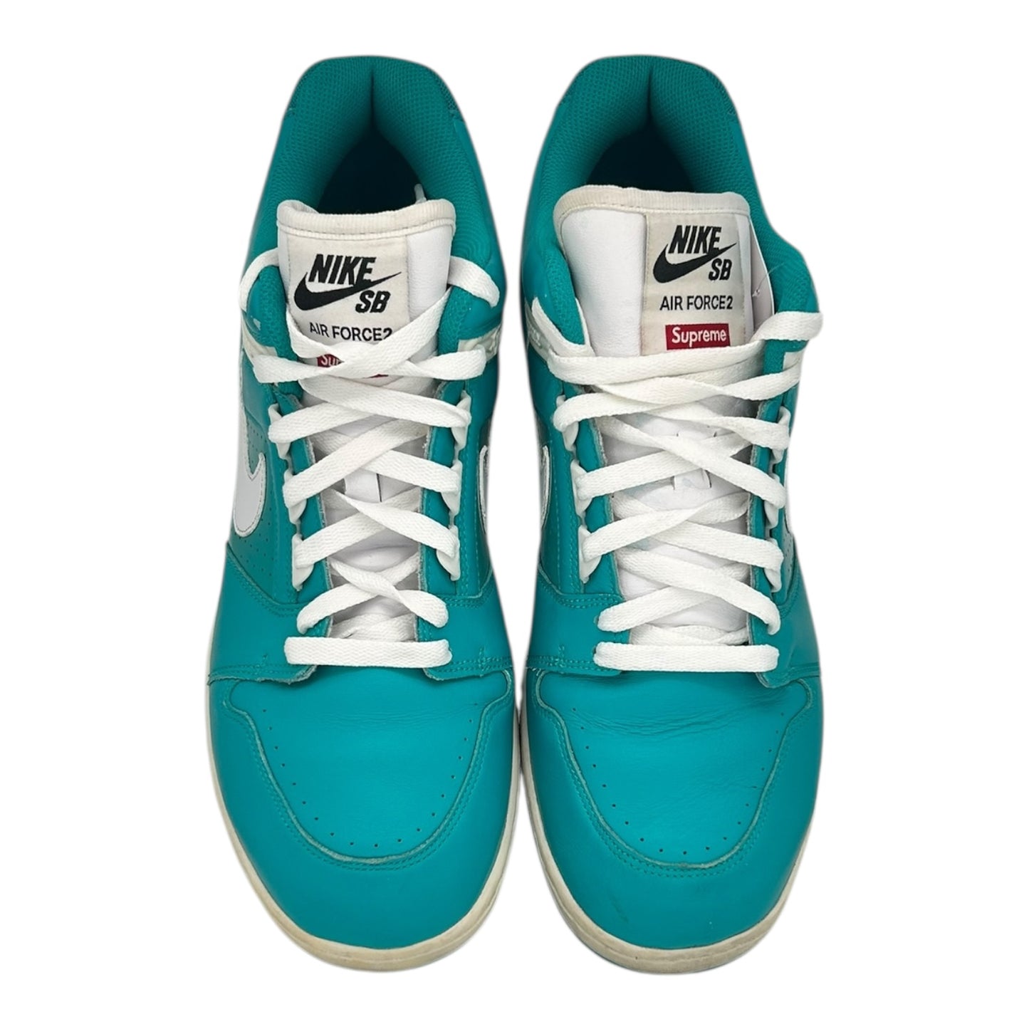 PREOWNED NIKE SB AIR FORCE 2 LOW SUPREME EMERALD