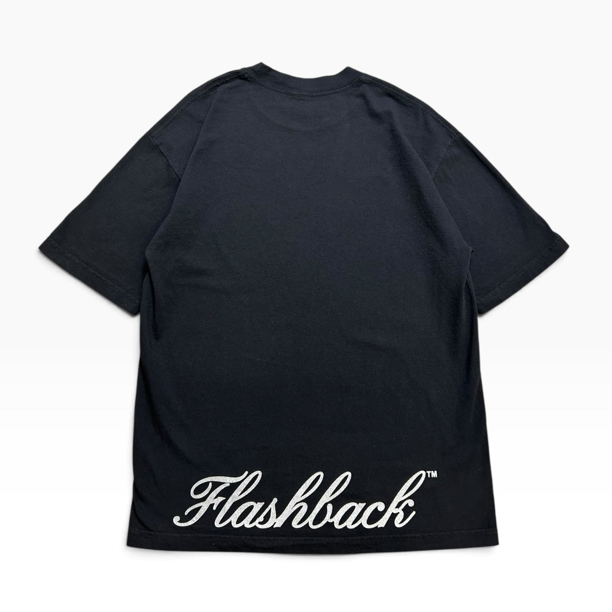 FLASHBACK DOUBLE LOGO T-SHIRT - BLACK/METALIC