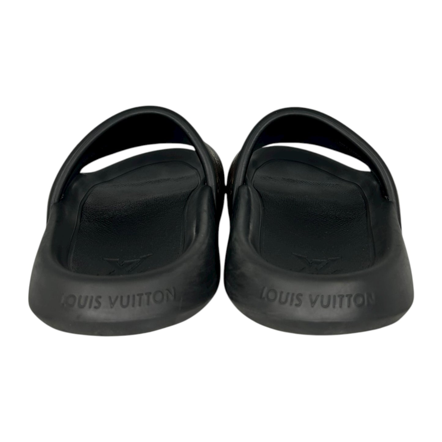 PREOWNED LOUIS VUITTON CLASSIC WATERFRONT MULE SLIDES