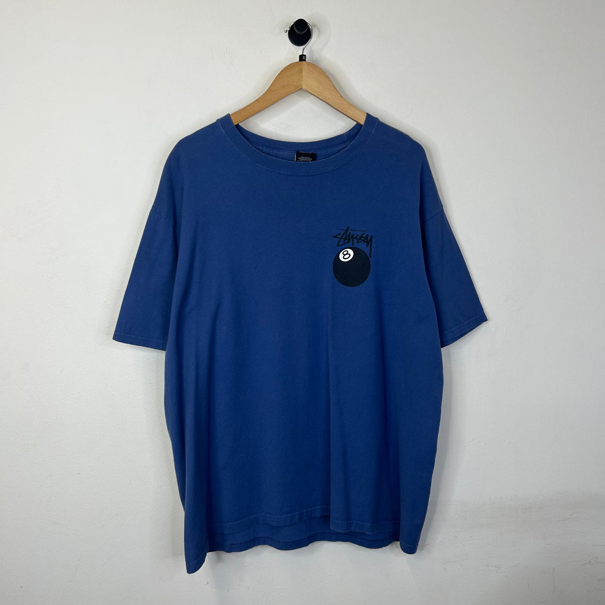 STUSSY 8 BALL BLUE T SHIRT