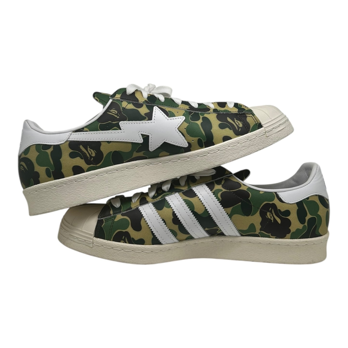 PREOWNED ADIDAS SUPERSTAR 80S BAPE CAMO SZ11.5