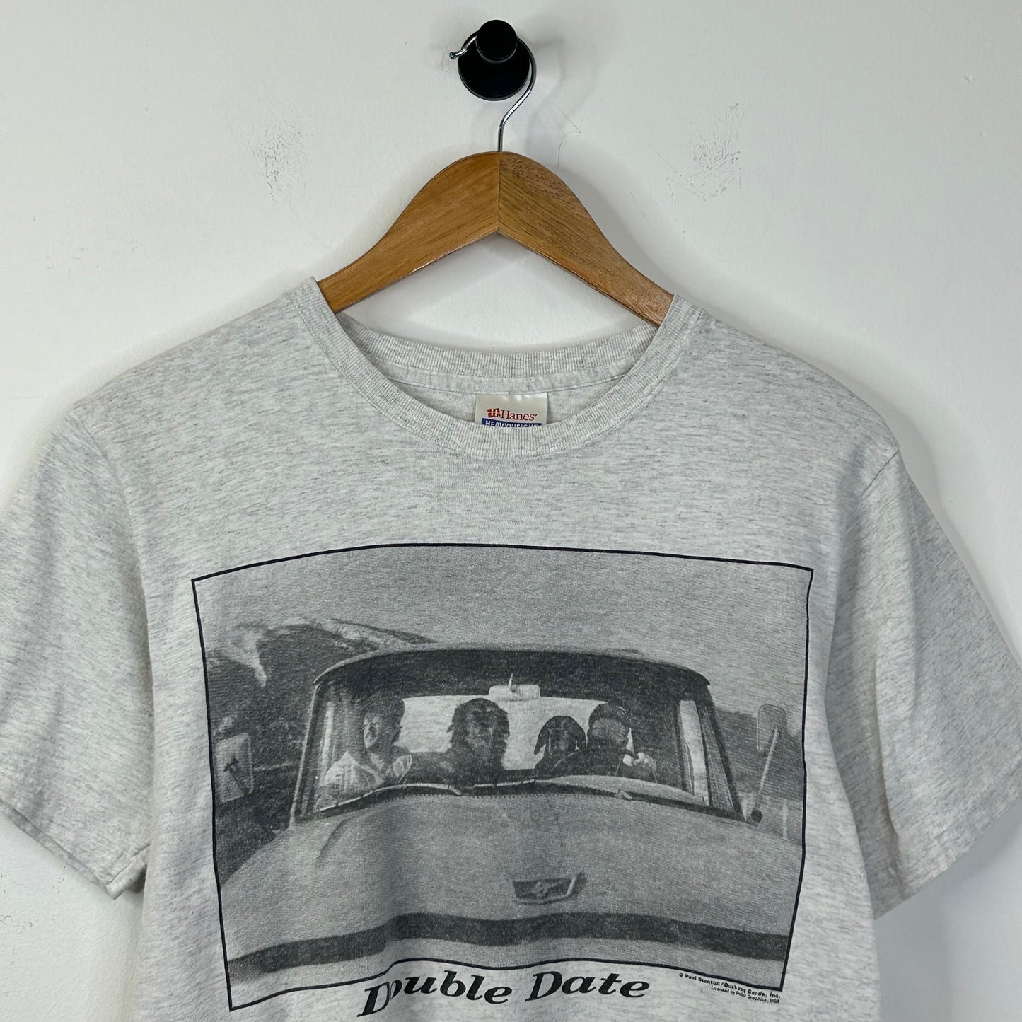 DOUBLE DATE GREY CAR TEE