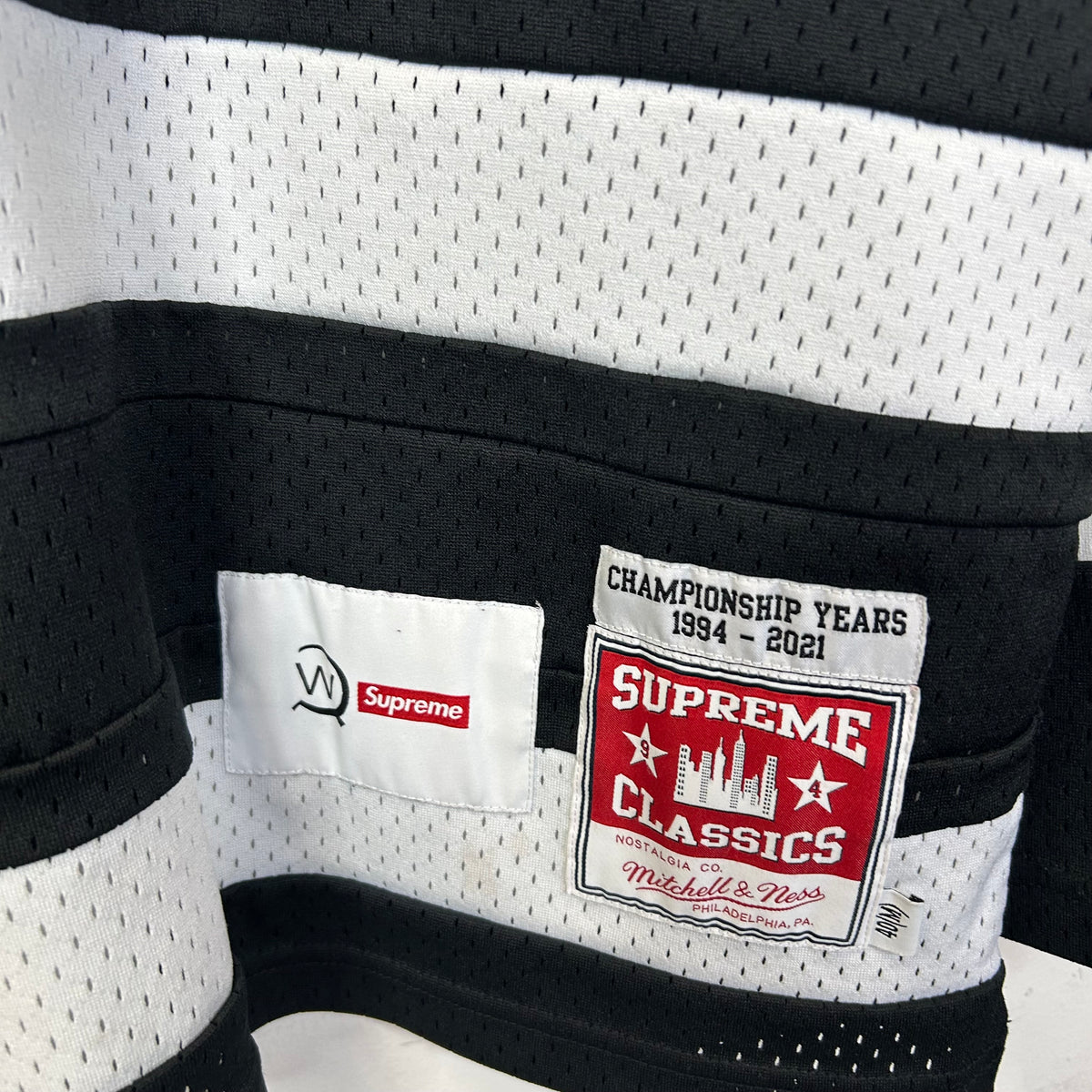 SUPREME WTAPS MITCHELL & NESS HOCKEY JERSEY