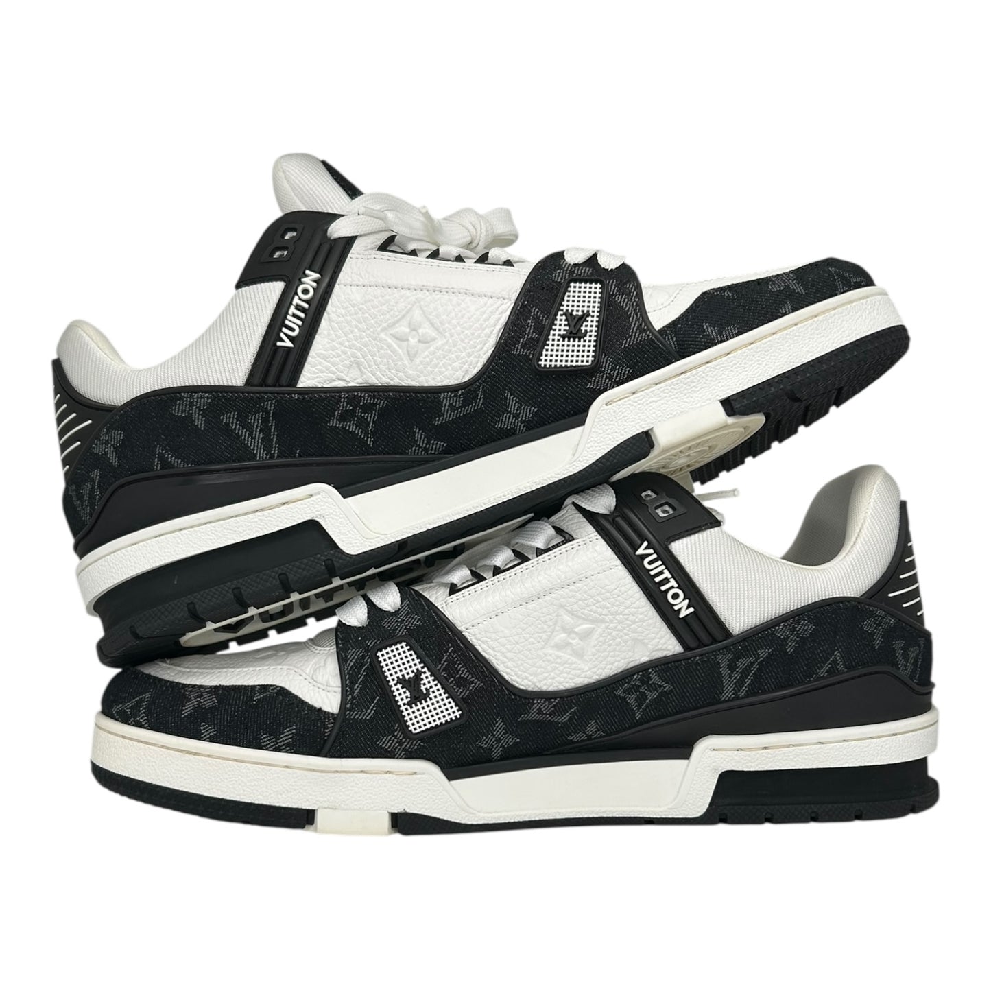 PREOWNED LOUIS VUITTON TRAINER BLACK DENIM