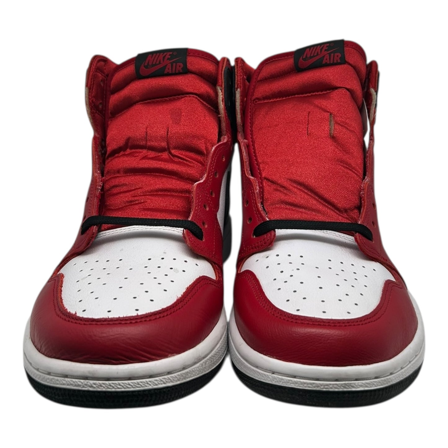 PREOWNED JORDAN 1 HIGH SATIN SNAKESKIN CHICAGO SIZE 10.5 M