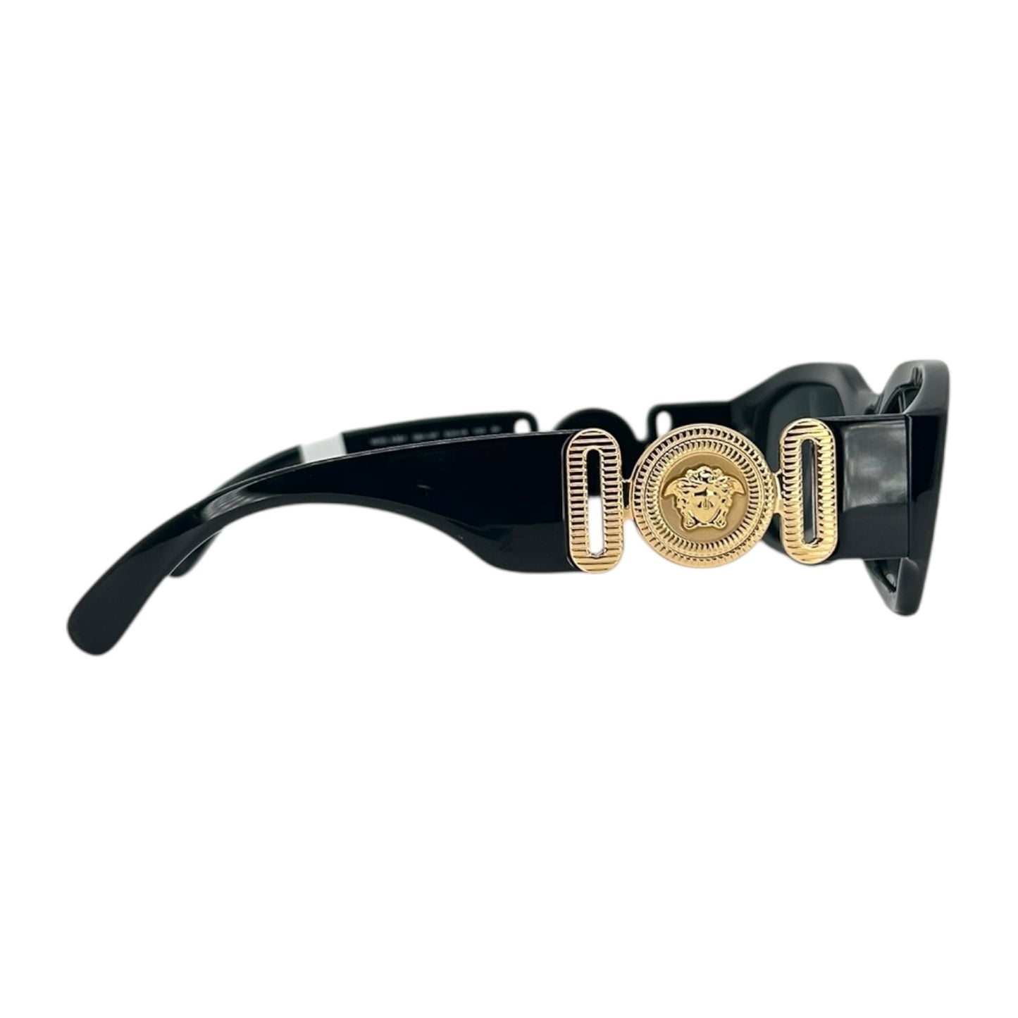 VERSACE MEDUSA GOLD BLACK SUNGLASSES