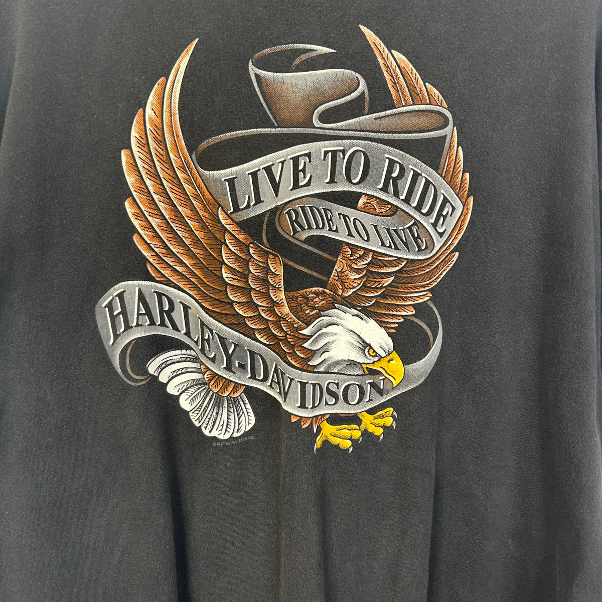 HARLEY DAVIDSON LIVE TO RIDE, RIDE TO LIVE EAGLE TEE