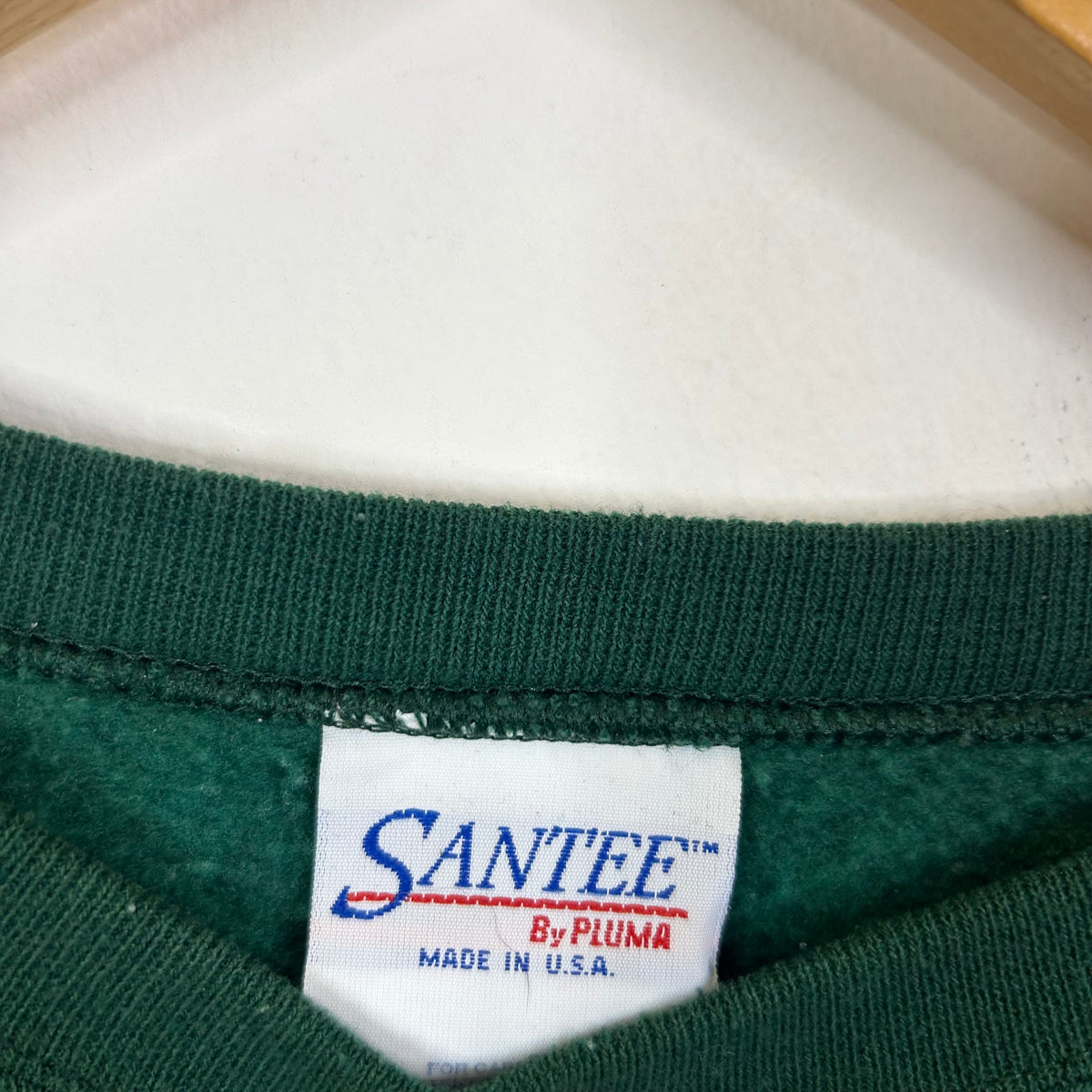 VINTAGE 1997 SANTEE GREEN BAY PACKERS SUPREME BOWL XXXI CHAMPIONS CROWN & RING GRAPHIC CREWNECK SWEATSHIRT