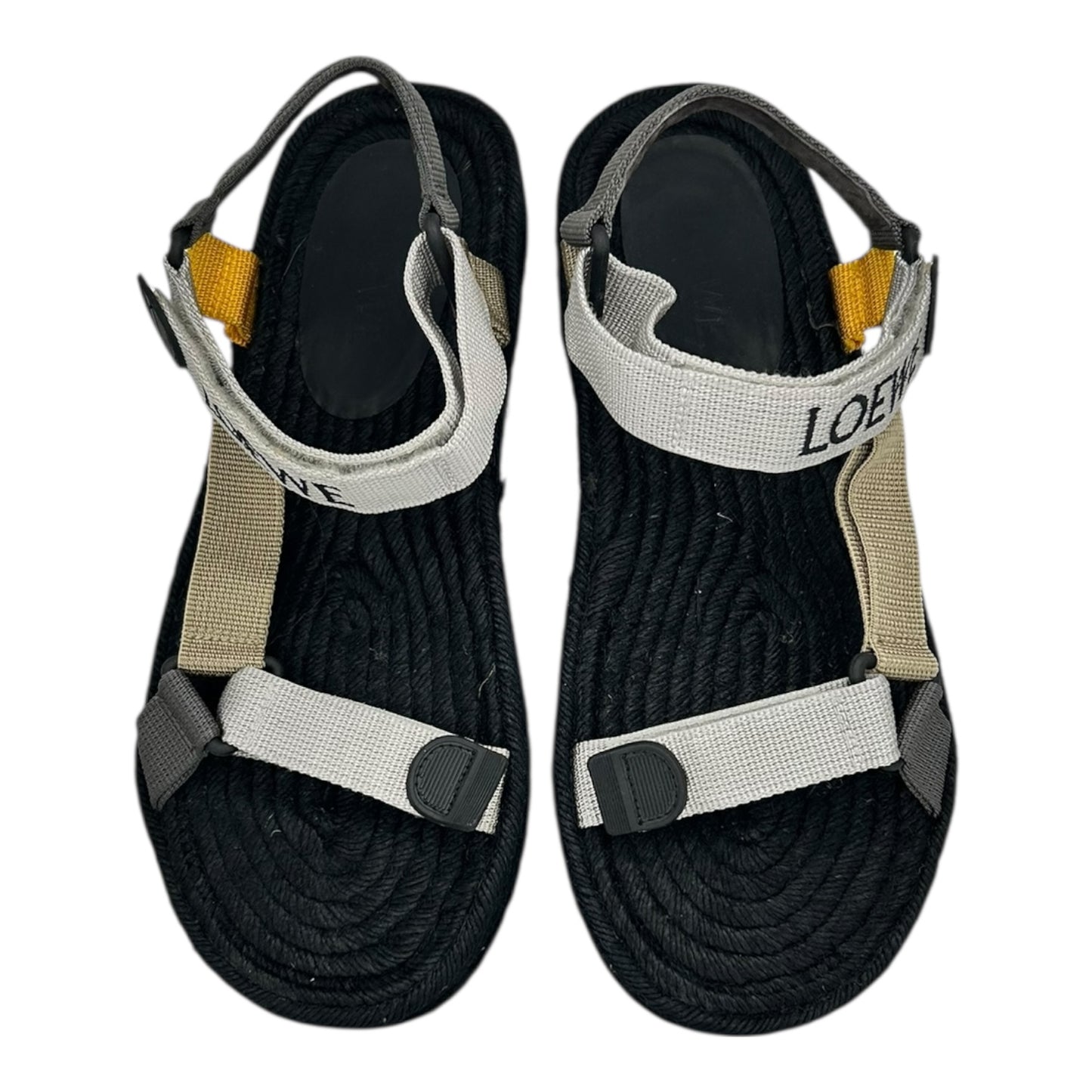 LOEWE BLACK STRAP SANDALS
