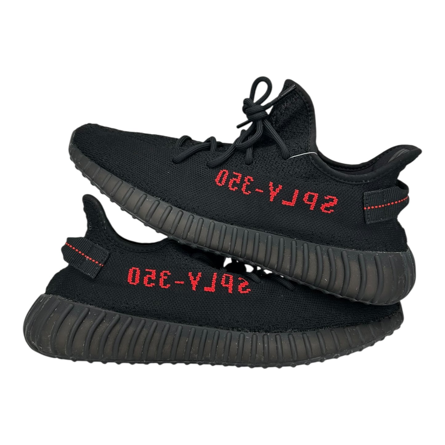 PREOWNED YEEZY 350 BLACK RED