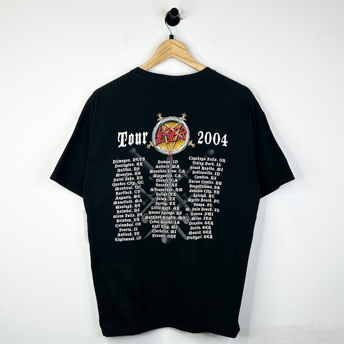 SLAYER GOLDEN EAGLE BLACK TEE